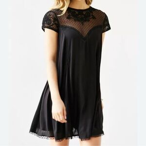 Kimchi Blue Black Mesh Dress, size medium